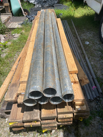 Pipe, RR, 4” x 10’ Galvanized Duct & Vent Pipe