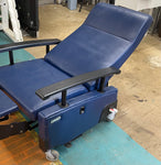 Chair, SAE, Hill-Rom Lay Flat Medical Recliner P9084 Blue