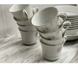 Dish-ware, S12, 45pc Vintage Fine China Dishes Set Nasco Sweet Afton, Plates, Bowls, Coffee Cups