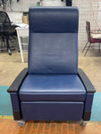 Chair, SAE, Hill-Rom Lay Flat Medical Recliner P9084 Blue
