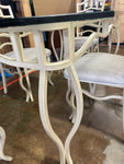 Table Set, V11, with Chairs, Rectangular, Tan, Wrought Iron YU WEI CO.LTD