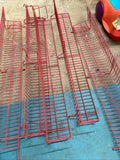 Rack, SAE, Red CD/DVD/Cassette Shelf for Slatwall or Pegboard