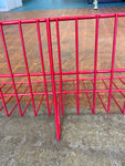 Rack, SAE, Red CD/DVD/Cassette Shelf for Slatwall or Pegboard