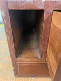 Cabinet, SAE, Tall, Narrow Wooden Square, Wedge Hutch Cabinet
