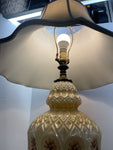 Lamp, B71, Mid-Century,  Floral, Double Lamp